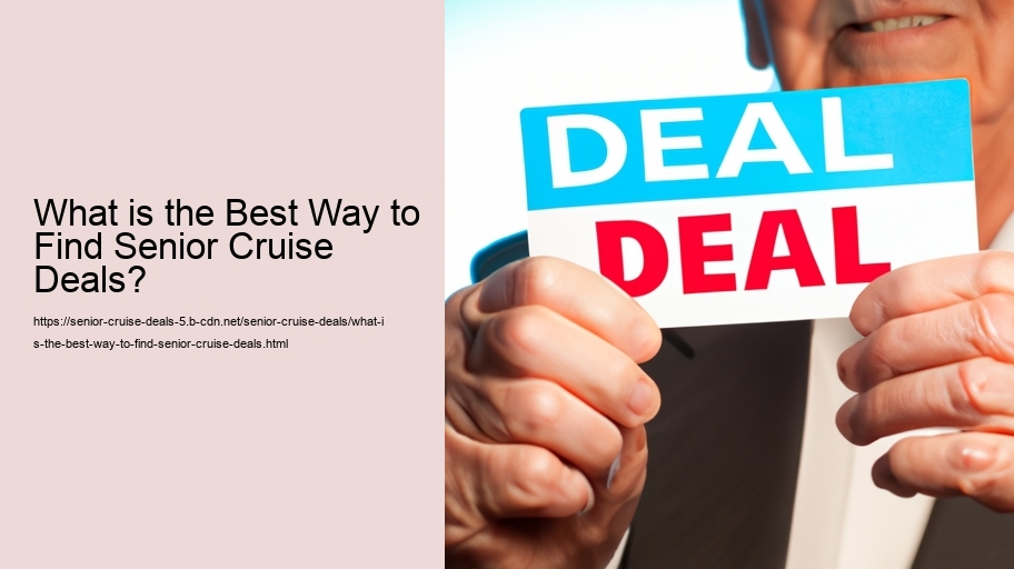 What is the Best Way to Find Senior Cruise Deals?